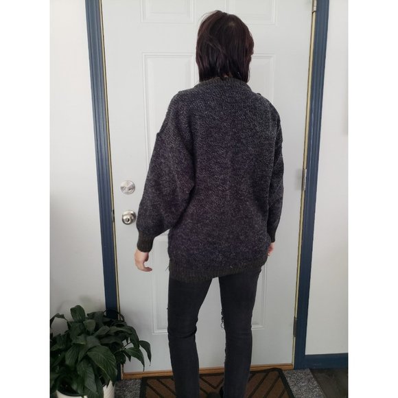 80s Dark‎ Gray Sweater - Picture 3 of 4